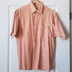 Men's peach button down